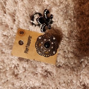 2 for 15 Unique pair of rings  one with tags both new